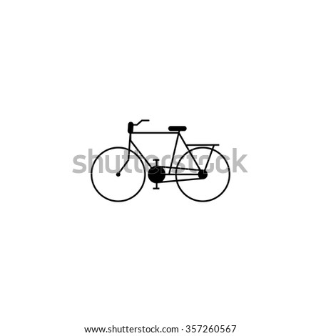bike icon on white background