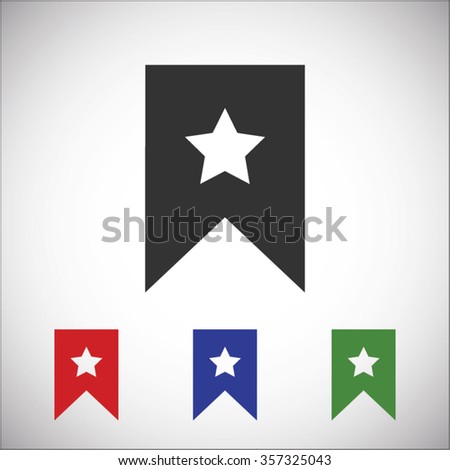 star icon, Flat pictograph icon