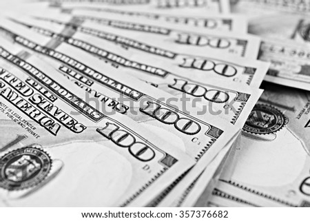 Many hundred dollars cash money as background