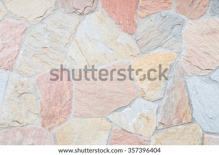 Closeup beautiful stone bricks wall texture background