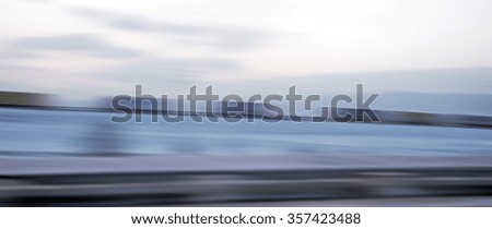 motion trucks on the freeway blurred
