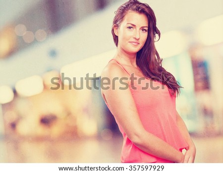 young woman smiling