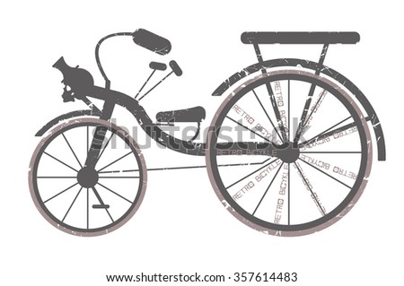 Stylish bicycle illustration. Retro illustration can be used for posters, graphics ,design fabric, textile and more creative designs .