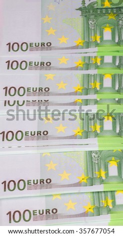 europe euros banknote of hundreds 