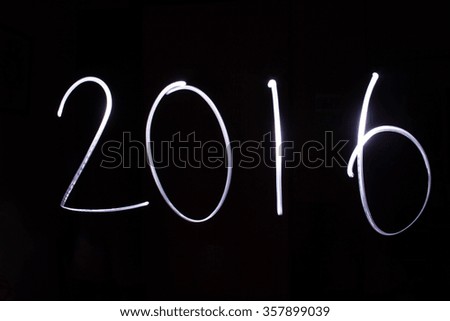 LED light "2016"