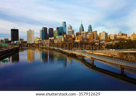 A view of Philadelphia, Pennsylvania skyline