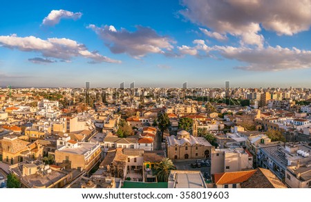 Nicosia City View. Old Town. Cyprus Royalty-Free Stock Photo #358019603