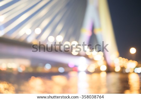 bridge blur with bokeh