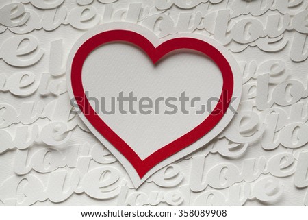 Valentines Day - greeting card template