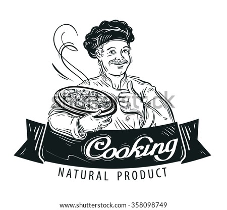 pizza vector logo design template. food or restaurant icon