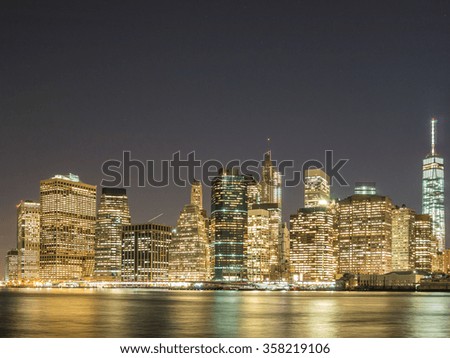 Manhattan Lights at Night
