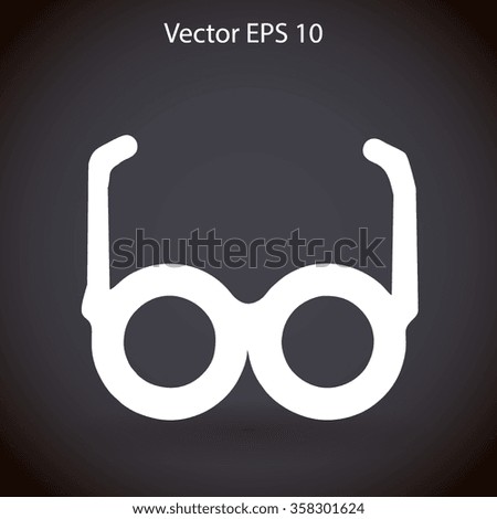 Glasses vector illustration
