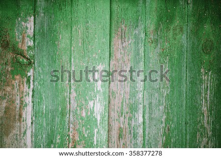 photo of Old painted wood wall - texture or background