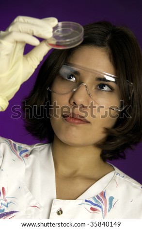 female lab technician