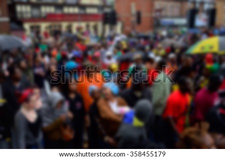 Blurred Background of  Carnival Parade 