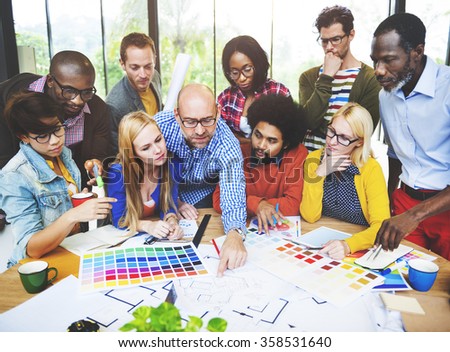 Diversity People Brainstorming Discussion Design Concept