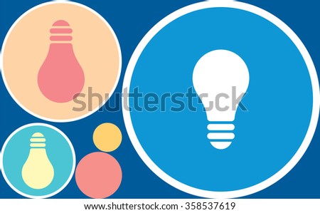 light bulb idea vector illustration