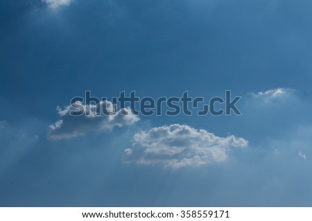 Beautiful clound in blue sky for blackground
