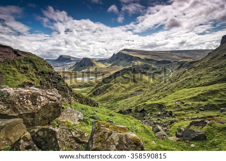 Mountains in Highland,Scotland Royalty-Free Stock Photo #358590815