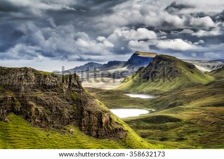 Mountains in Highland,Scotland Royalty-Free Stock Photo #358632173