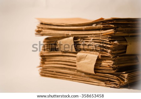 Waste cardboard bundle for recycling 