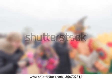 Mardi gras celebration theme blur background