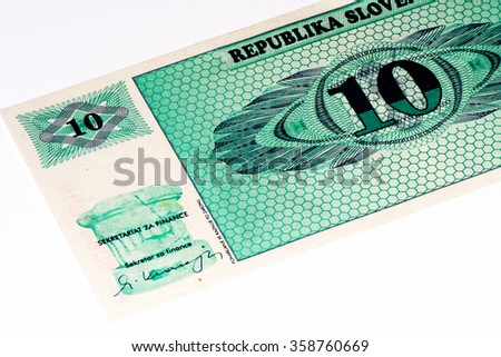 Old Slovenian currency