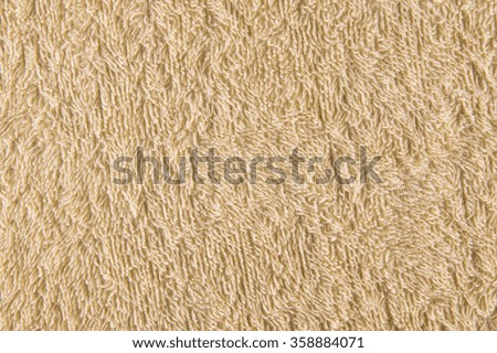 Towel brown background.