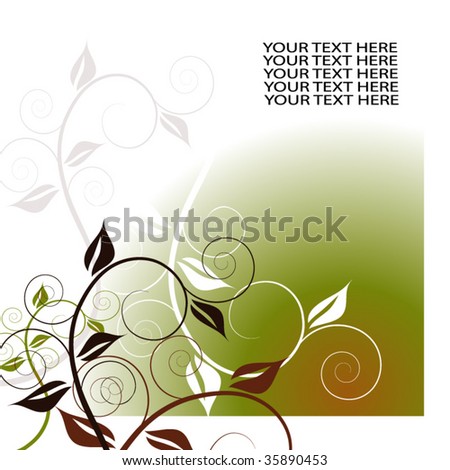 abstract butterfly floral background