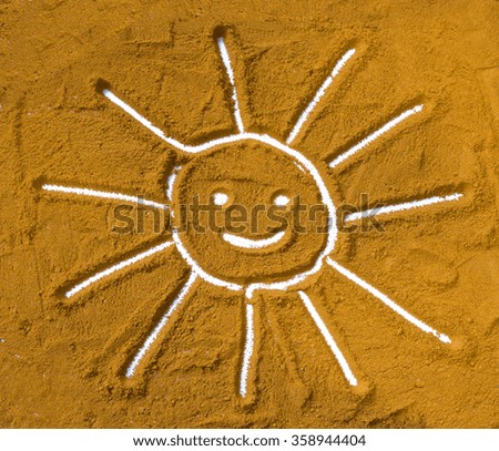 Sun in sand