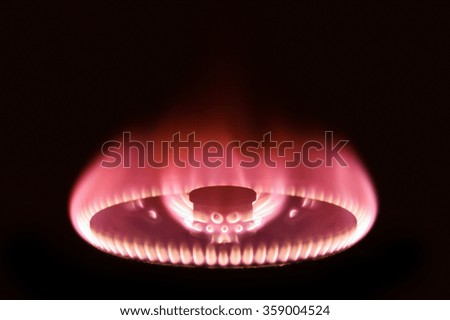 Gas burning abstract background.