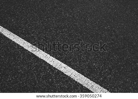 asphalt road with white line