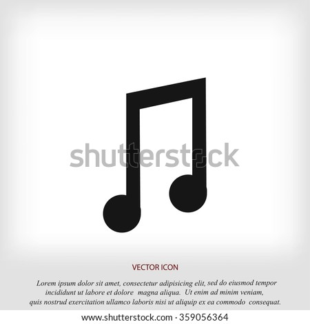 music vector icon