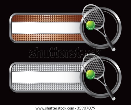 tennis racket on specialized banners