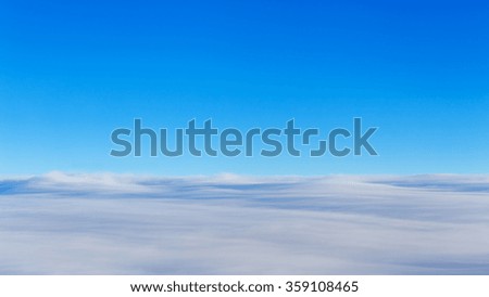 Aerial Shot of Sky Background with Clouds