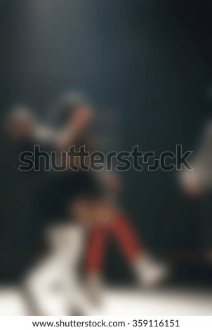 Contemporary dance performance theme blur background