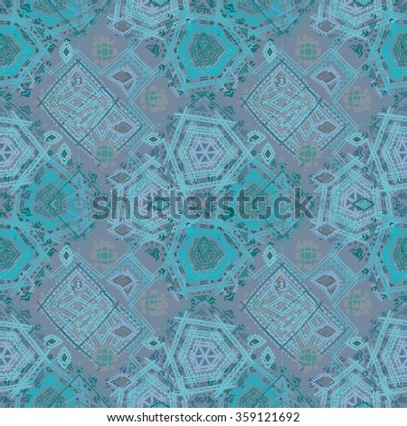 Abstract ethnic seamless pattern. Tribal art boho print, hand drawn ornament. Background texture, wallpaper, wrapping
