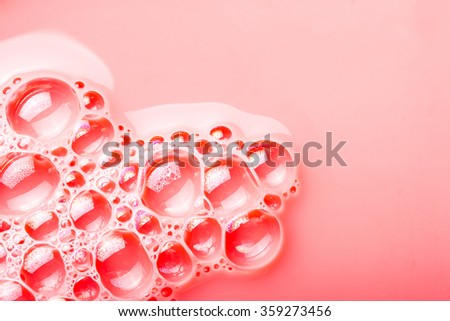 Foam red bubble texture.