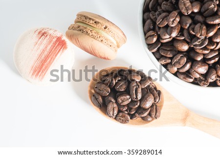 coffee beans selective focus