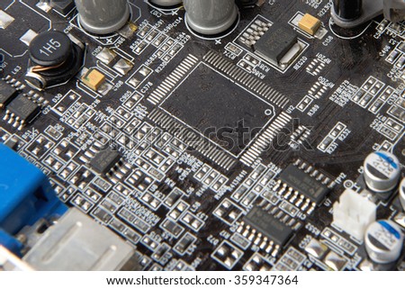 Video graphic card isolated close-up