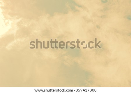 Vintage sky and clouds background.