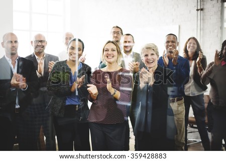 Business People Team Applauding Achievement Concept Royalty-Free Stock Photo #359428883