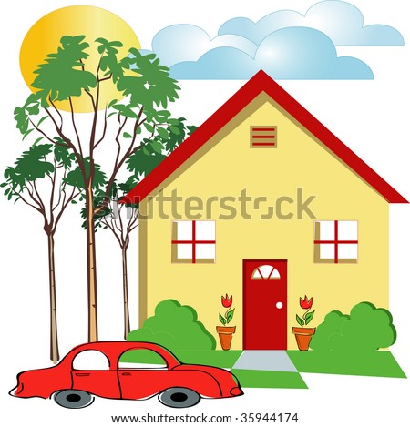 Illustration of Home sweet Home vector
