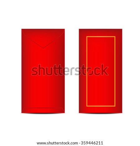 Chinese Ang Pao or Red Envelope for Chinese New Year Celebration
