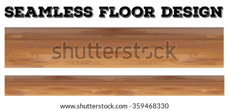 Seamless wooden floor design illustration
