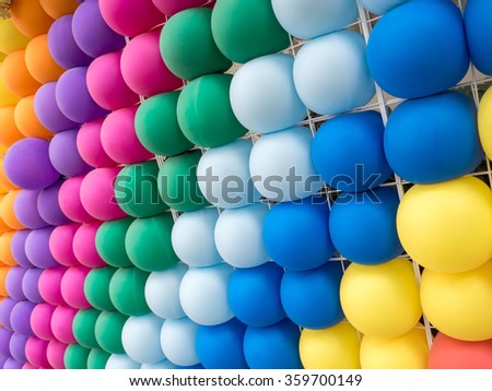 decorative colorful balloons