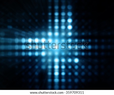 dark and light blue dots in lines as abstract background, blurred