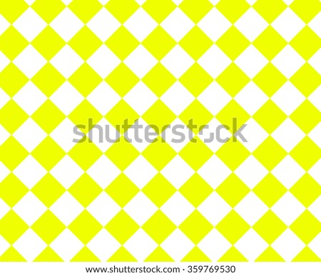 Yellow and white checkered hypnotic pattern