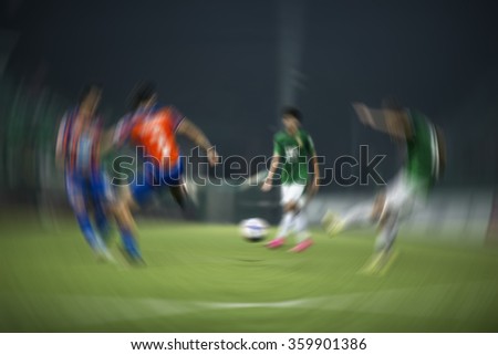 Thailand national football athlete blurred abstract background