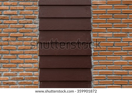 Brick and wood textures